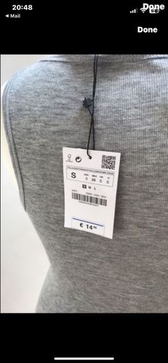 top Bnwt Zara size small vest t-shirt