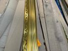 10mm & 12.5mm Straight Aluminium Tile Trim Chrome/Brass/Oxidized 2.5m Image 2