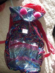 ANIMAL PRINT Girls Confetti Back Pack