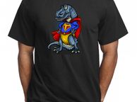 main image for ad Super T-rex Funny Printed T-shirt Tee Top Great Birthday Gift Present Idea
