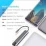 USB C Hub Type C Adapter with 4K USB to HDMI Compatible Ethernet 2 USB 3.0 Ports USB -C PD For iMac air MacBook Pro Image 5