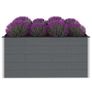 Garden Raised Bed Grey 200x100x91 cm WPC Image 3
