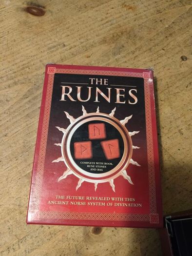 The Runes, The future revealed with this Ancient Norse system of Divination. New never used. Includes Book, Rune Stones and Bag.