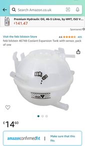 VW golf 6 expansion tank