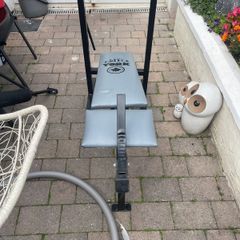 York weight bench + weights