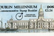 1988 Ireland Dublin Millennium Stamp Booklet overprinted for Essen Stamp Show in 1988 Mint Never Hinged (MNH)