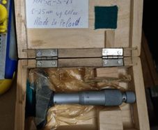 Rare Depth Micrometer GM 0-25mm 0.01mm Poland