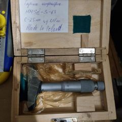 Rare Depth Micrometer GM 0-25mm 0.01mm Poland