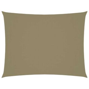 Sunshade Sail Oxford Fabric Rectangular 6x7 m Beige