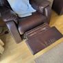 Leather sofa and two reclaiming arm chairs Image 4