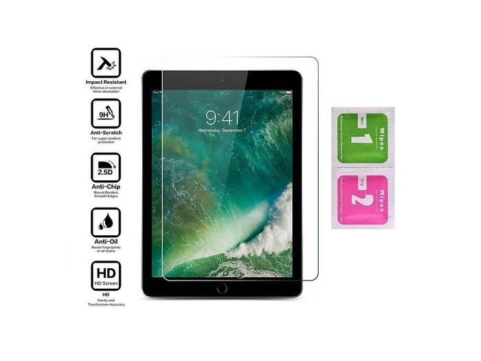 For iPad Air / Air 2 Tempered Glass Screen Protector Protective Glass 9H New - FHT27IPTG