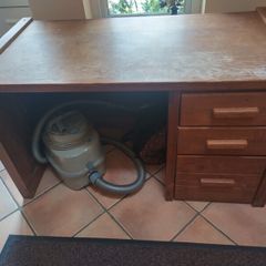 Desk solid wood.