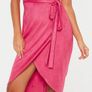 Faux suede high neck midi dress size 6 Image 4