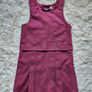 Girls School Wine Pinafore 5-6 Years + FREE Shirt and Cardigan Image 2
