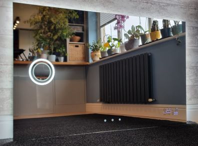 LED Bathroom Mirror Dual LED Antifog Wi-Fi Weather