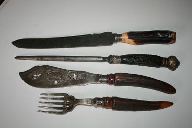 Antique Cutlery Carving Set