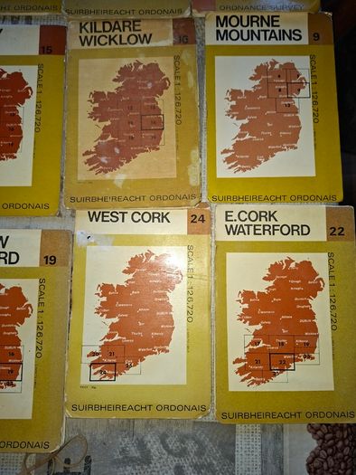 18 Vintage Ordnance Survey Maps of Ireland PRICE IS FOR 1 ONLY Postage Available or Collection,