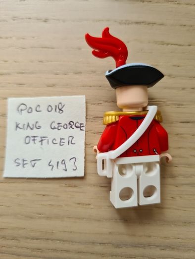 lego king george's officer  poc018 set 4193