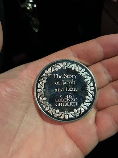 Medal Sterling Silver 925  weight 65gProof L'histoire de Jacob et D'Esau 1104 co