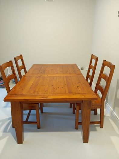 Dining table and chairs