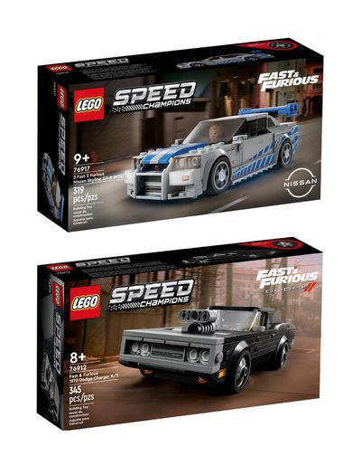 Lego Fast & Furious Dom 76912 + Brian 76917 Bundle - FREE POST