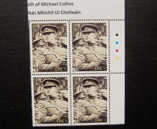 Ireland 2022.Michael Collins."N".Stamp Corner Block.MNH.