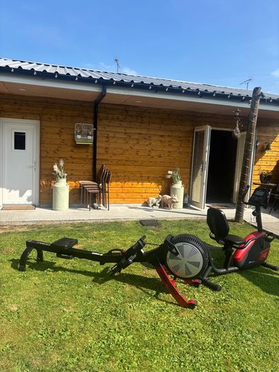 exercise bike & rowing machine
