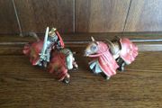 Schleich medieval battle horses and knight 2003