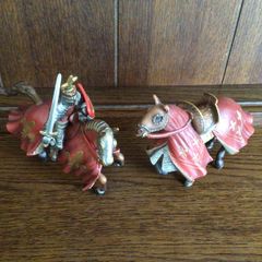 Schleich medieval battle horses and knight 2003
