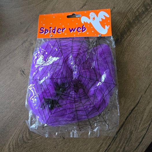Purple spiderweb Halloween