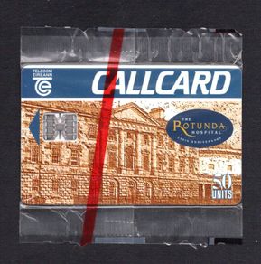 1995 Ireland Rotunda Hospital's 250th Anniversary (Schlumberger SC7) Call Card Mint in packaging