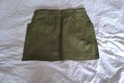 Zara Green Mini Skirt