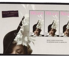 2010 Ireland Irish Fashion Designers Commemorative Stamps Booklet Pane featuring Philip Treacy Mint Never Hinged (MNH). Hibernian HP192