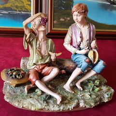 Capodimonte Italian Porcelain Large Figurine