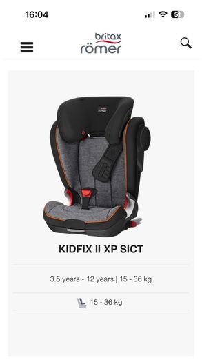 Britax Kidfix II XP SICT 15 Kg-36 Kg
