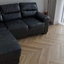 L shaped corner leather sofa Image 2