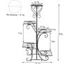 BRAND NEW 5 Tiered Tall Plant Stand Indoor Iron Planter Shelf Rack Image 3