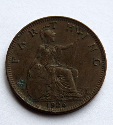 1926 George V Farthing coin