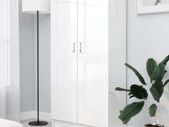 Book Cabinet High Gloss White 82.5x30.5x150 cm Chipboard