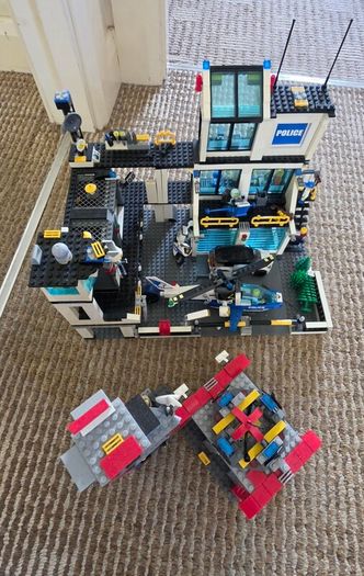 Lego blocks 2 sets + extra vehicles and helicopter