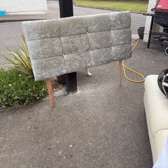 Velvet headboard - double bed