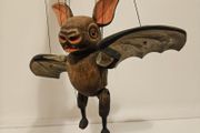 Bat Czech Handmade Wooden Marionette
