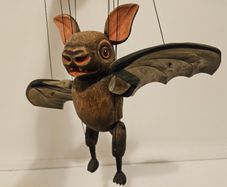 Bat Czech Handmade Wooden Marionette