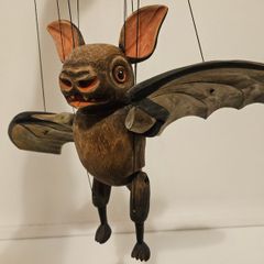 Bat Czech Handmade Wooden Marionette