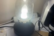 Glass Jar Lantern-Style Table Lamp adjustable brightness