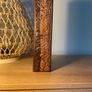 Vintage Asian Hand Carved Wooden Pencil Case Image 3