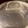 Vintage Glass Sugar Bowl/Butter Dish with Lid Image 5