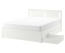 IKEA SONGESAND Bed frame with 4 storage drawers