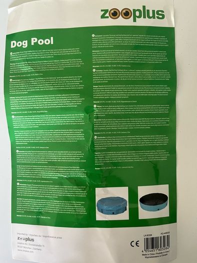 Dog paddling pool