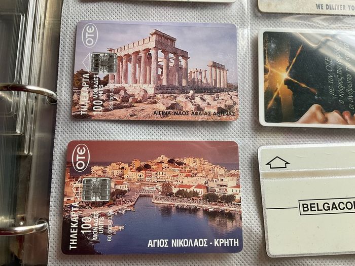 Various 90's call cards from Germany, Netherlands, Israel, Belgium, Malta, Caribbean , Greece, Italy
